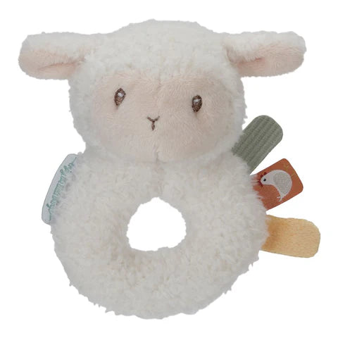 Little Dutch Sheep Soft Ring Rattle - Little Farm