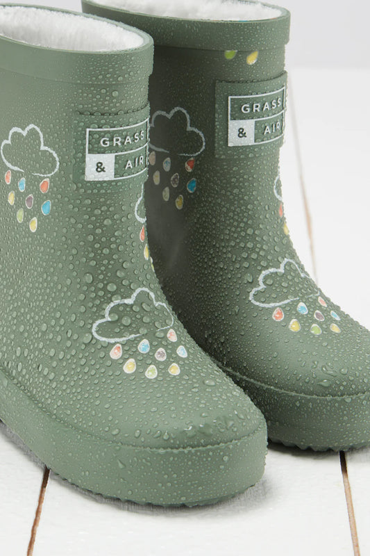 Khaki Green Colour-Changing Wellies