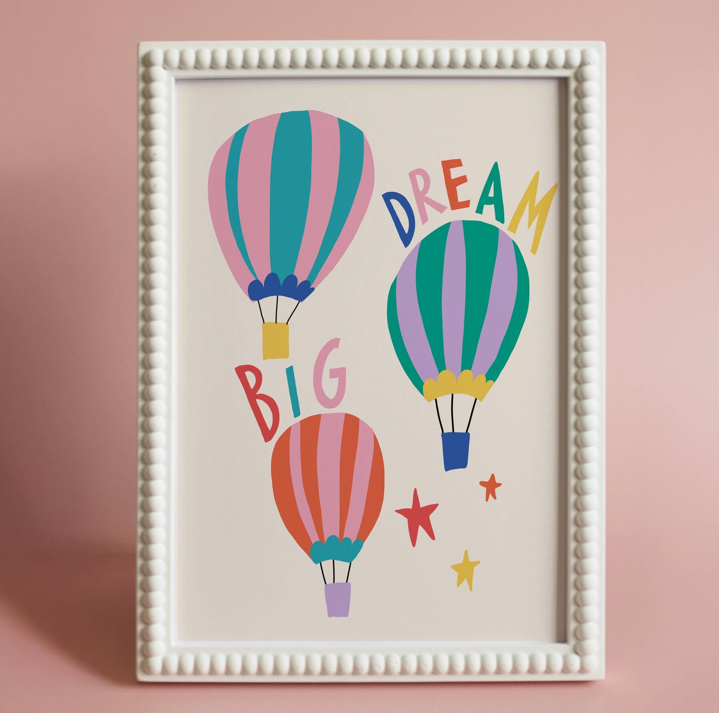 ‘Big dream’ Hot Air Balloon Art Print: A3