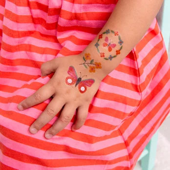 Floral Flutter Temporary Tattoos - Bizzybods