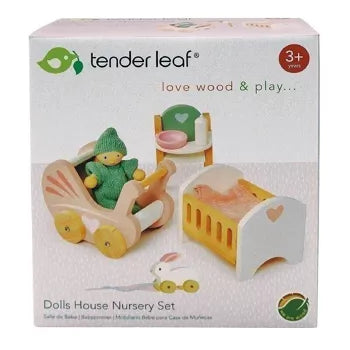 Dolls House Wooden Nursery Set