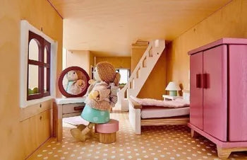 Mrs Goodwood and the Baby Wooden Doll Character