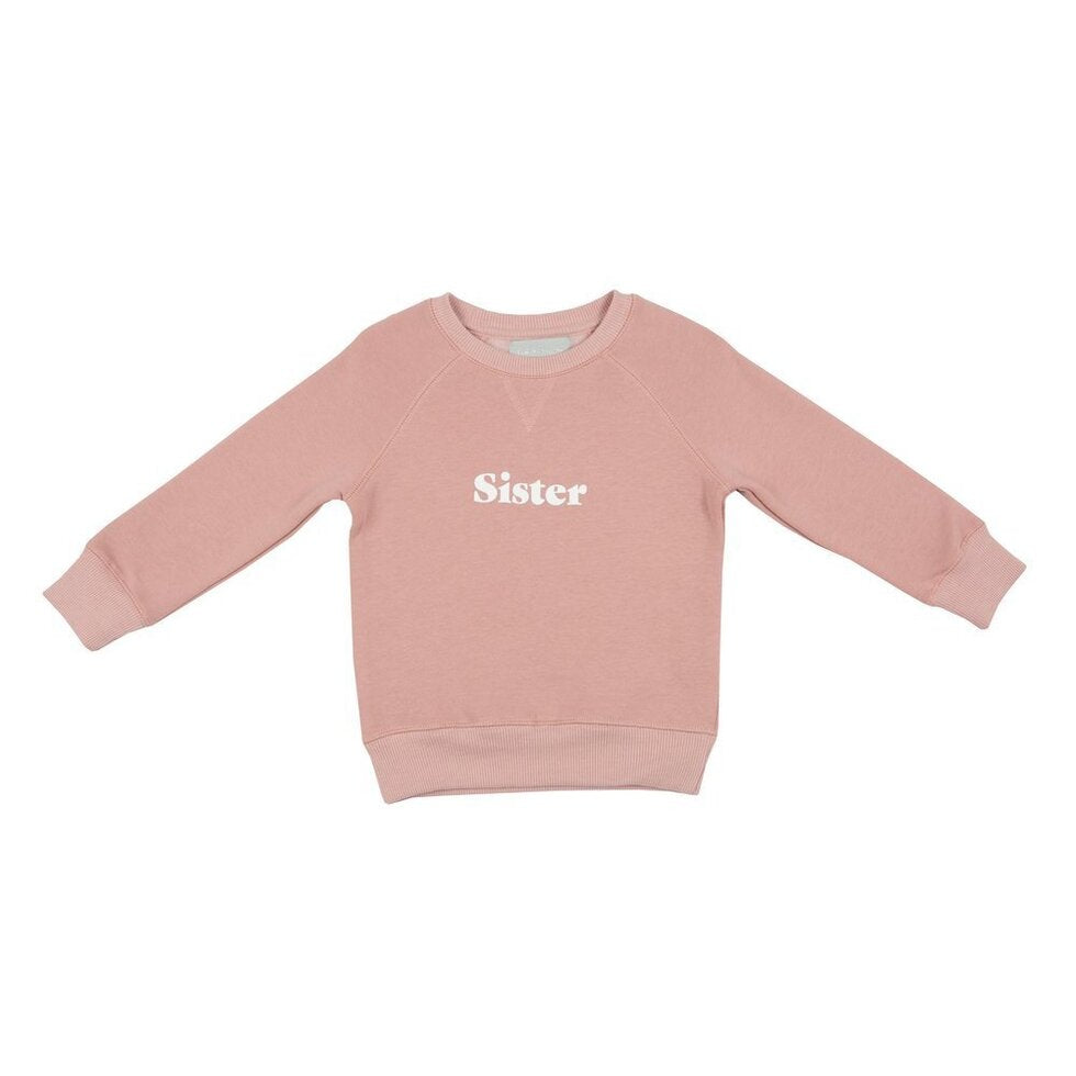 Faded Blush ‘Sister’ Sweatshirt