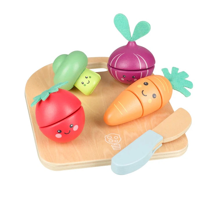 Happy Wooden Veggies Cutting Veg