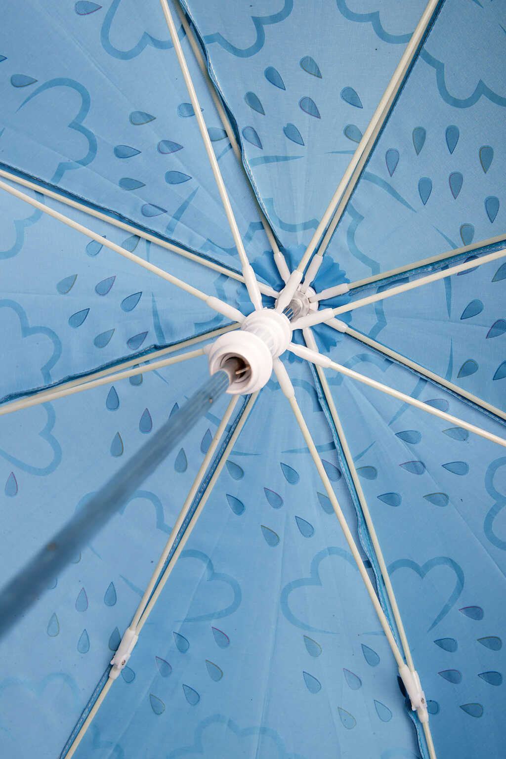Baby Blue Little Kids Colour-Changing Umbrella