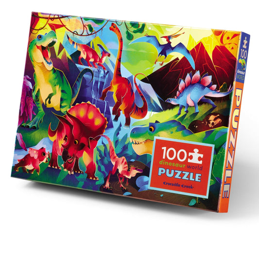 100 Piece Holographic Dinosaur World Puzzle