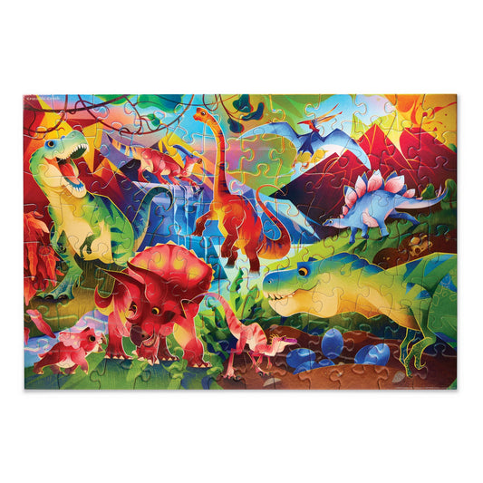 100 Piece Holographic Dinosaur World Puzzle