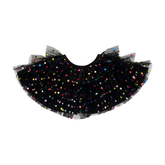 Black Spot Tulle Cape