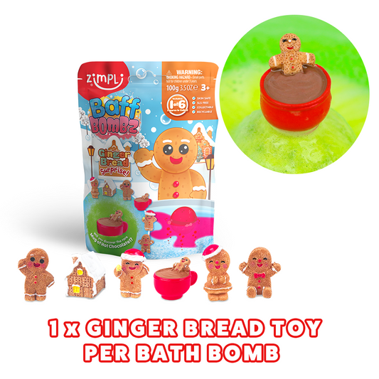Gingerbread Surprise Christmas Baff Bombz