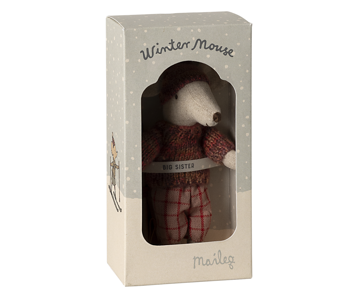 Winter Mouse with Ski Set - Big Sister PRE-ORDER