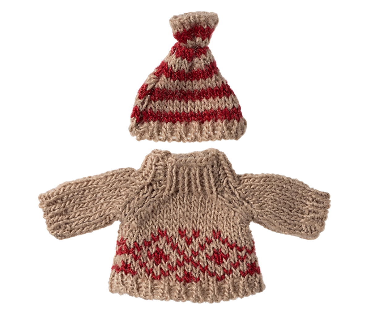 Knitted Sweater and Hat - Mum Mouse