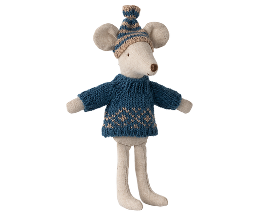 Knitted Sweater and Hat - Dad Mouse