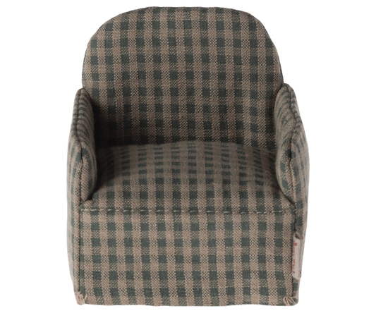 Armchair for Mouse - Green Checker PRE-ORDER