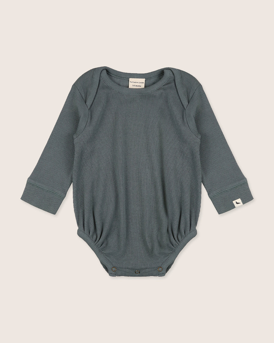 Rib Bodysuit Steel
