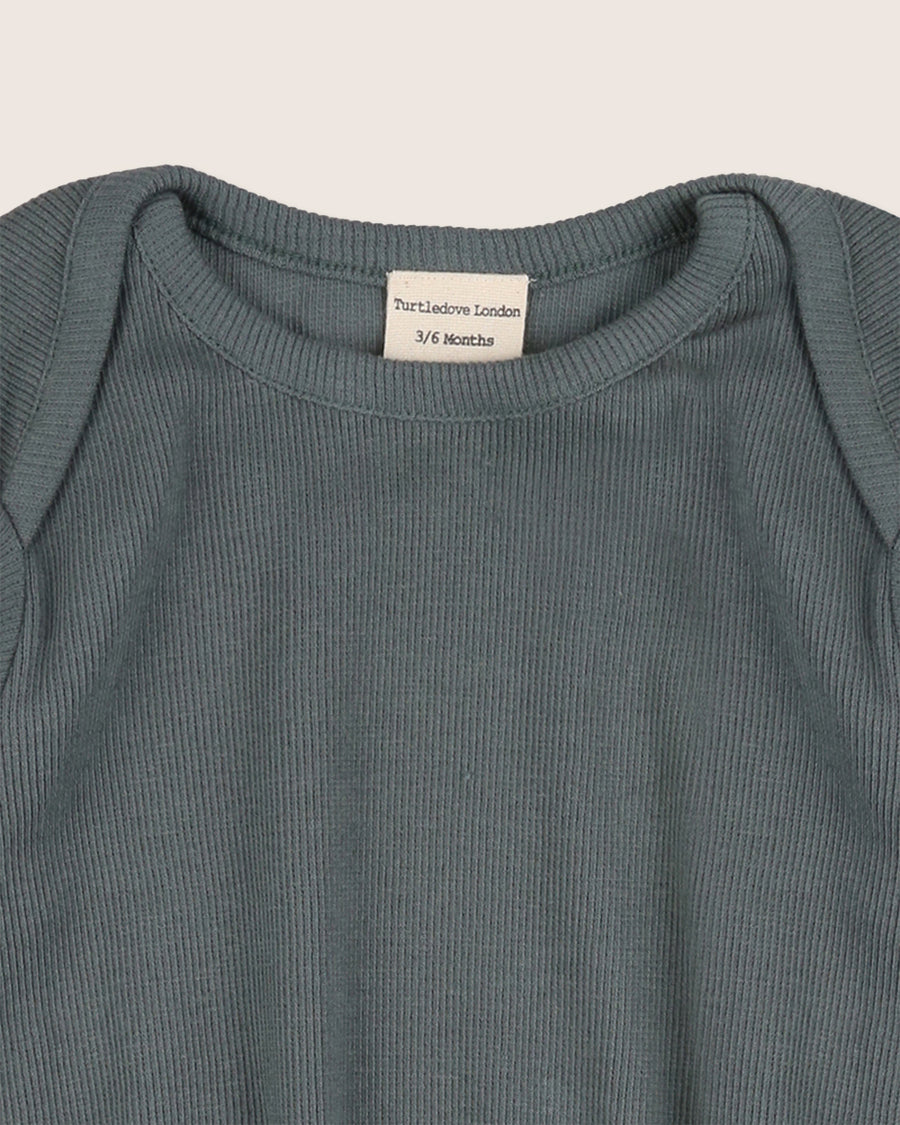Rib Bodysuit Steel