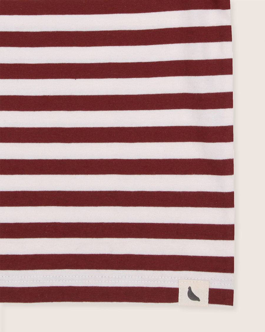 Layering T-shirt - Brick Stripe