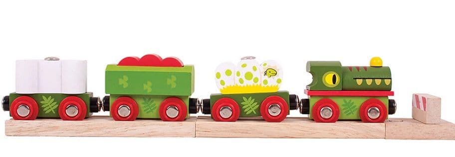 Dinosaur Railway Engine and Carriages