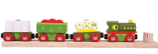 Dinosaur Railway Engine and Carriages