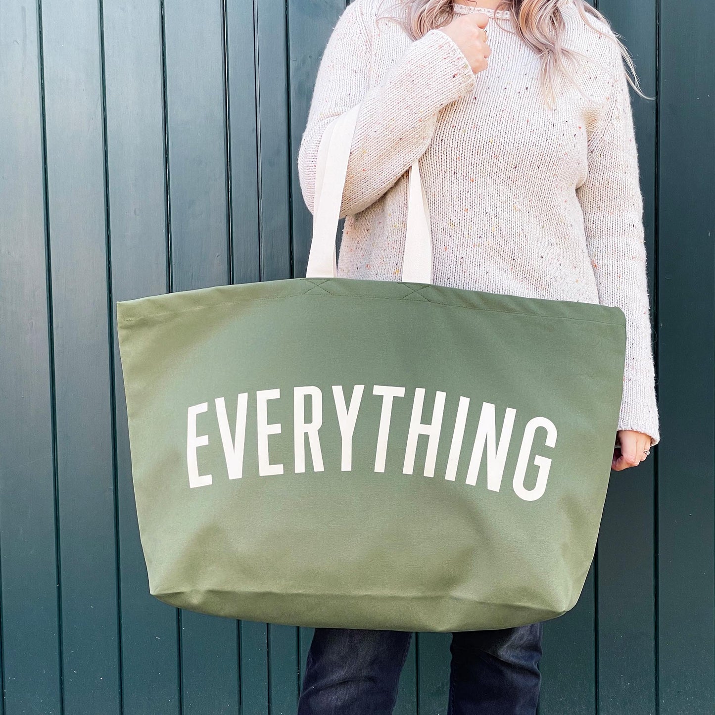 “Everything” Olive Green Really Big Bag