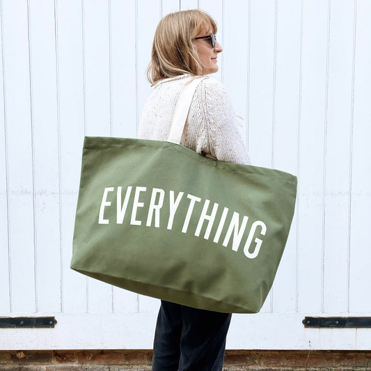 “Everything” Olive Green Really Big Bag