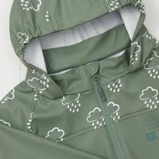 Khaki Green Colour Changing Rain Jacket