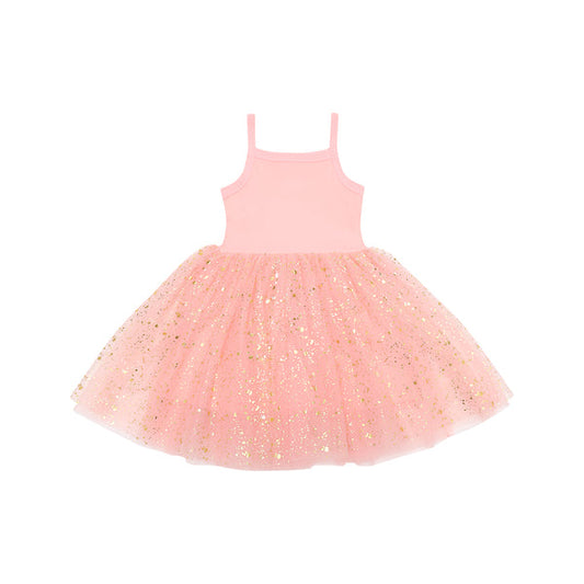 Coral Sparkle Tulle Dress