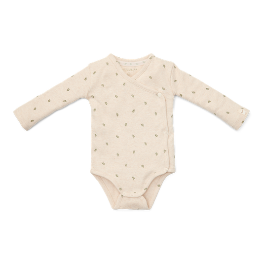 Little Dutch Long Sleeved Romper - Green Leaves
