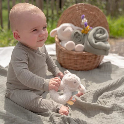Little Dutch Sheep Soft Ring Rattle - Little Farm
