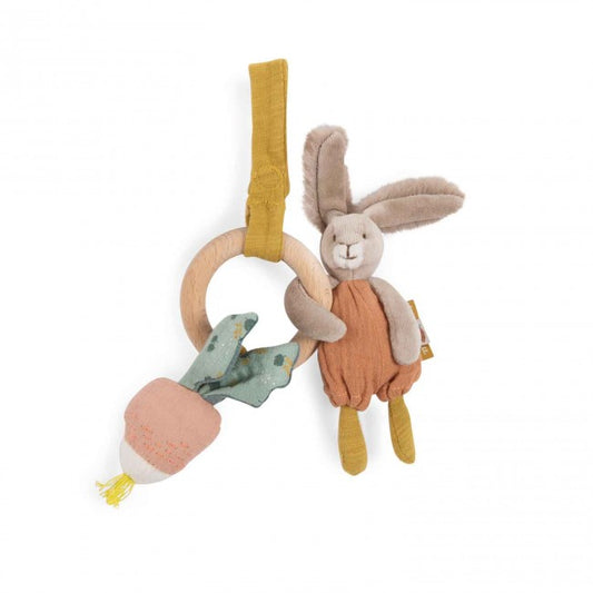 Wooden Rabbit Ring Rattle