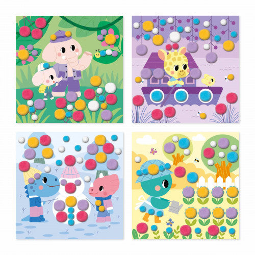 3 Years - Pompoms Craft Set