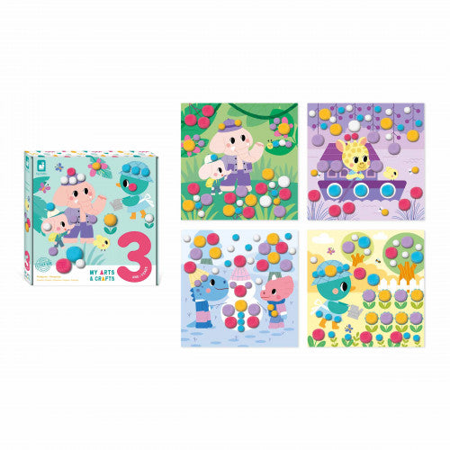 3 Years - Pompoms Craft Set