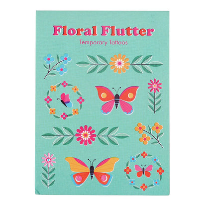 Floral Flutter Temporary Tattoos - Bizzybods