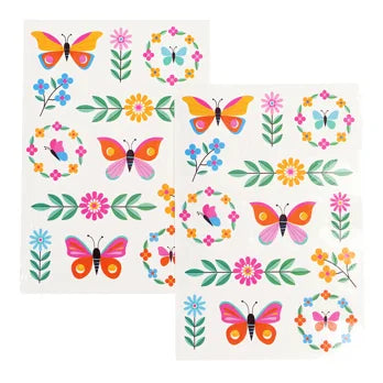 Floral Flutter Temporary Tattoos - Bizzybods