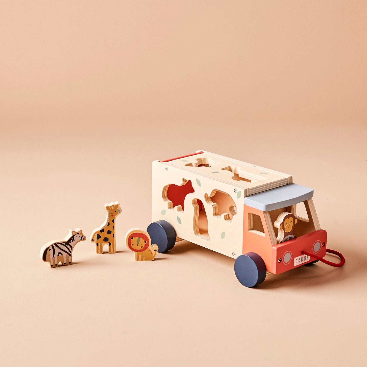 Wooden Safari Jeep Shape Sorter Toy