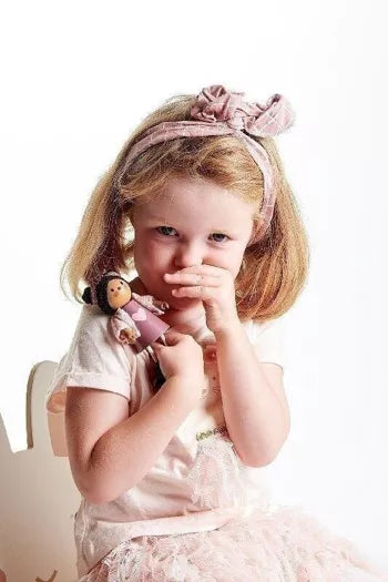 Ayana Wooden Doll with Kitten