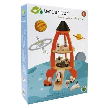 Cosmic Rocket Wooden Play Set