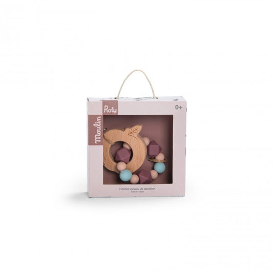 Apple Teething Ring Rattle