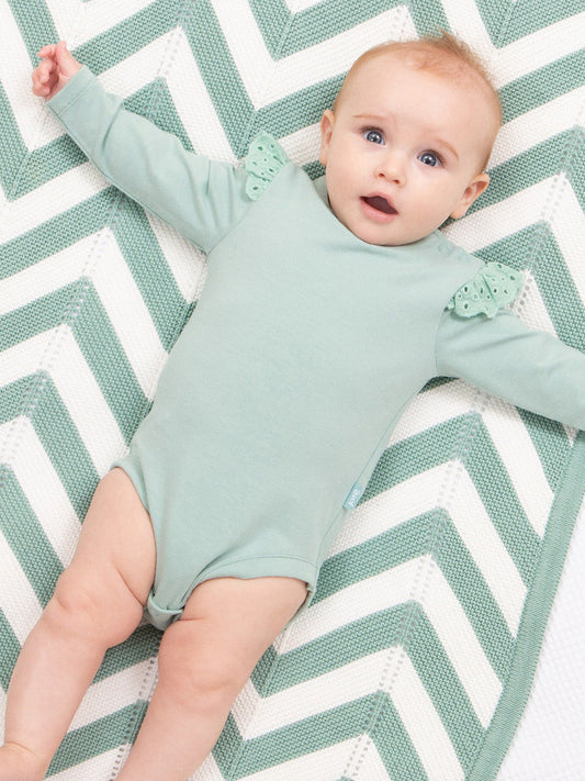 Broderie Bodysuit - Soft Spruce