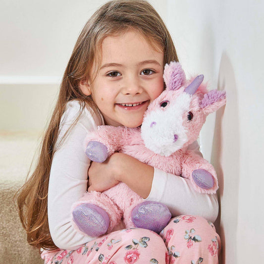 Large 13" Pink Sparkly Unicorn Warmies