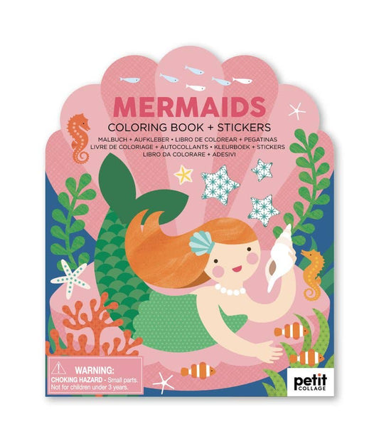 Colouring Book with Stickers: Mermaids