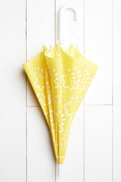 Yellow Little Kids Colour-Changing Umbrella