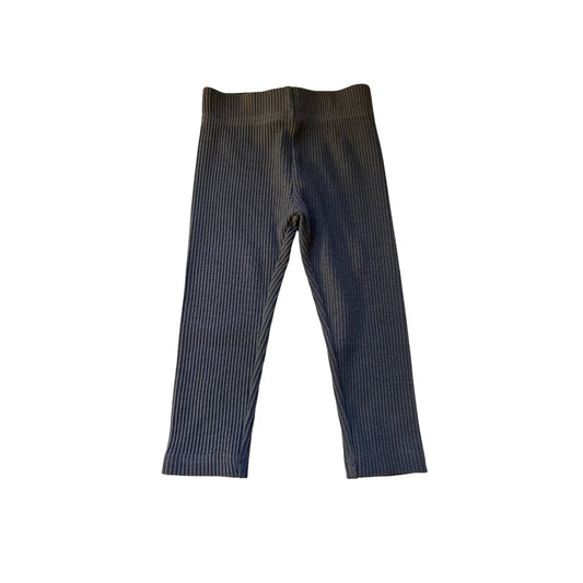 Marine Blue Ribbed Leggings