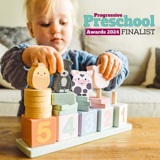 Farmyard Wooden Animal Counting Game