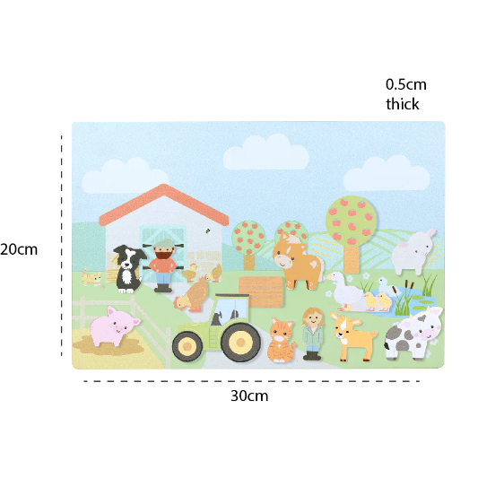 Farmyard Magnetic Picture Board