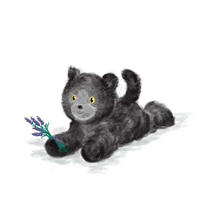 Large 13” Black Cat