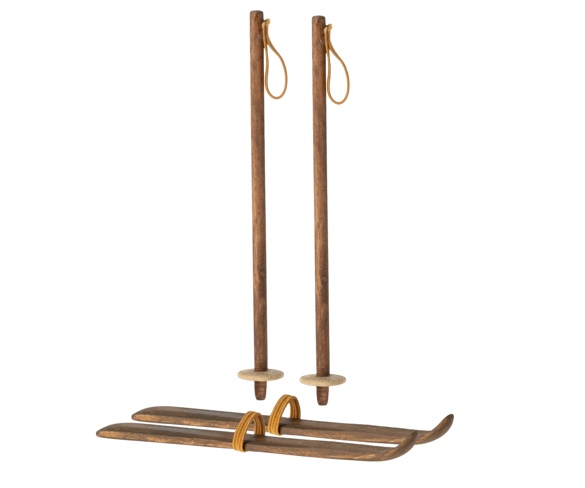 Ski and Ski Poles - Mum & Dad Mouse