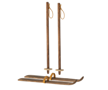 Ski and Ski Poles - Mum & Dad Mouse