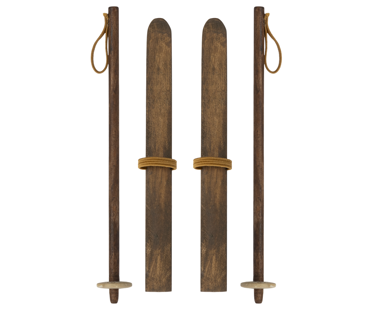 Ski and Ski Poles - Mum & Dad Mouse