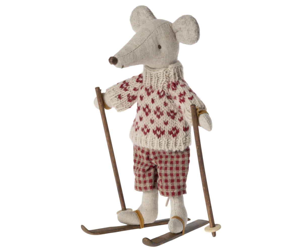 Ski and Ski Poles - Mum & Dad Mouse