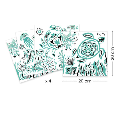 Glitter Colouring - Under the Sea